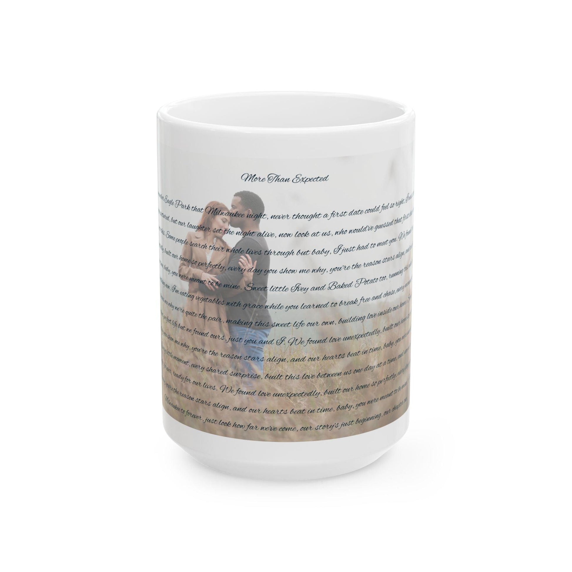 Personalized Love Story Ceramic Mug - Perfect Keepsake for Couples - Squrle Beats