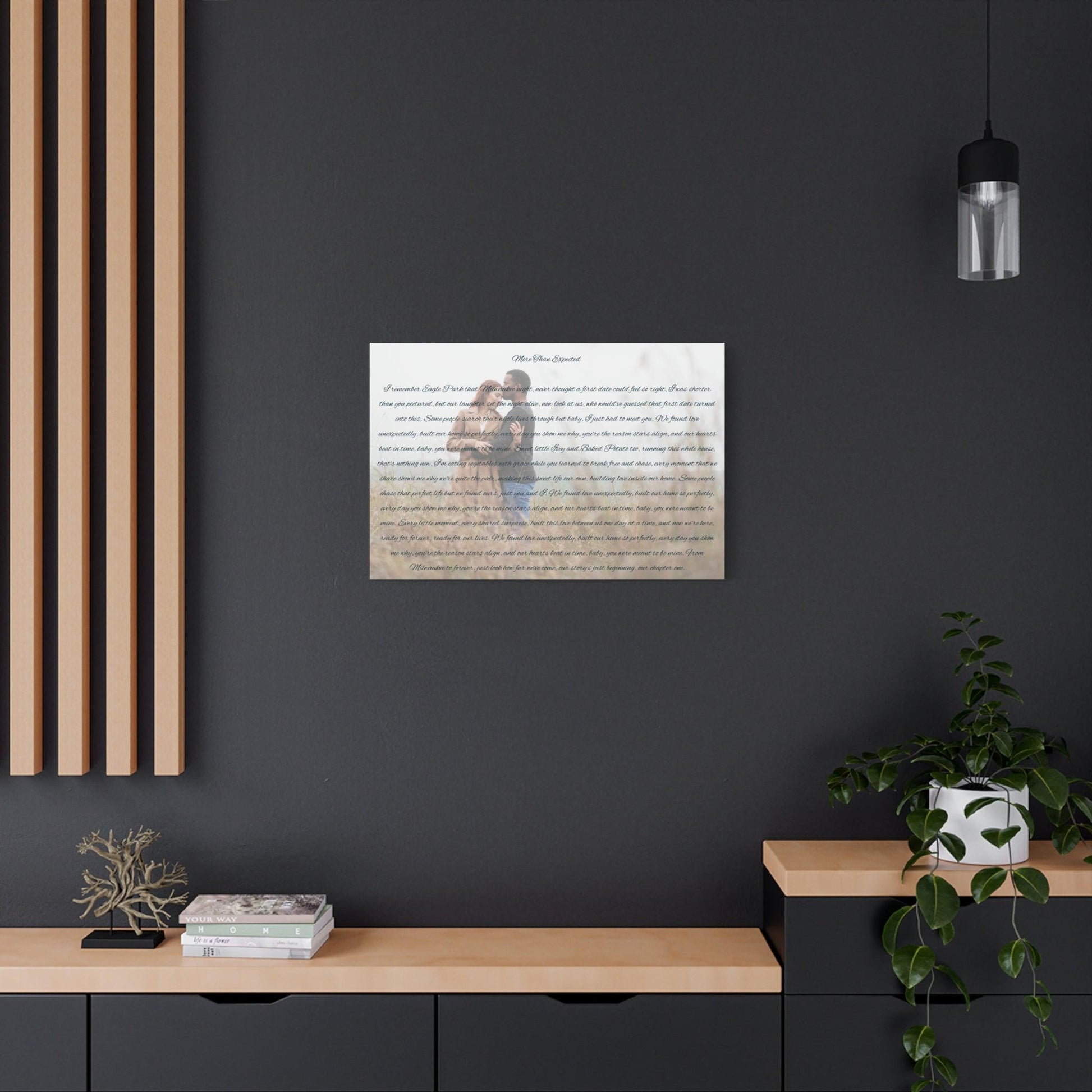 Personalized Love Song Canvas Wall Art - Romantic Gift for Couples - Squrle Beats