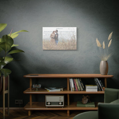 Personalized Love Song Canvas Wall Art - Romantic Gift for Couples - Squrle Beats