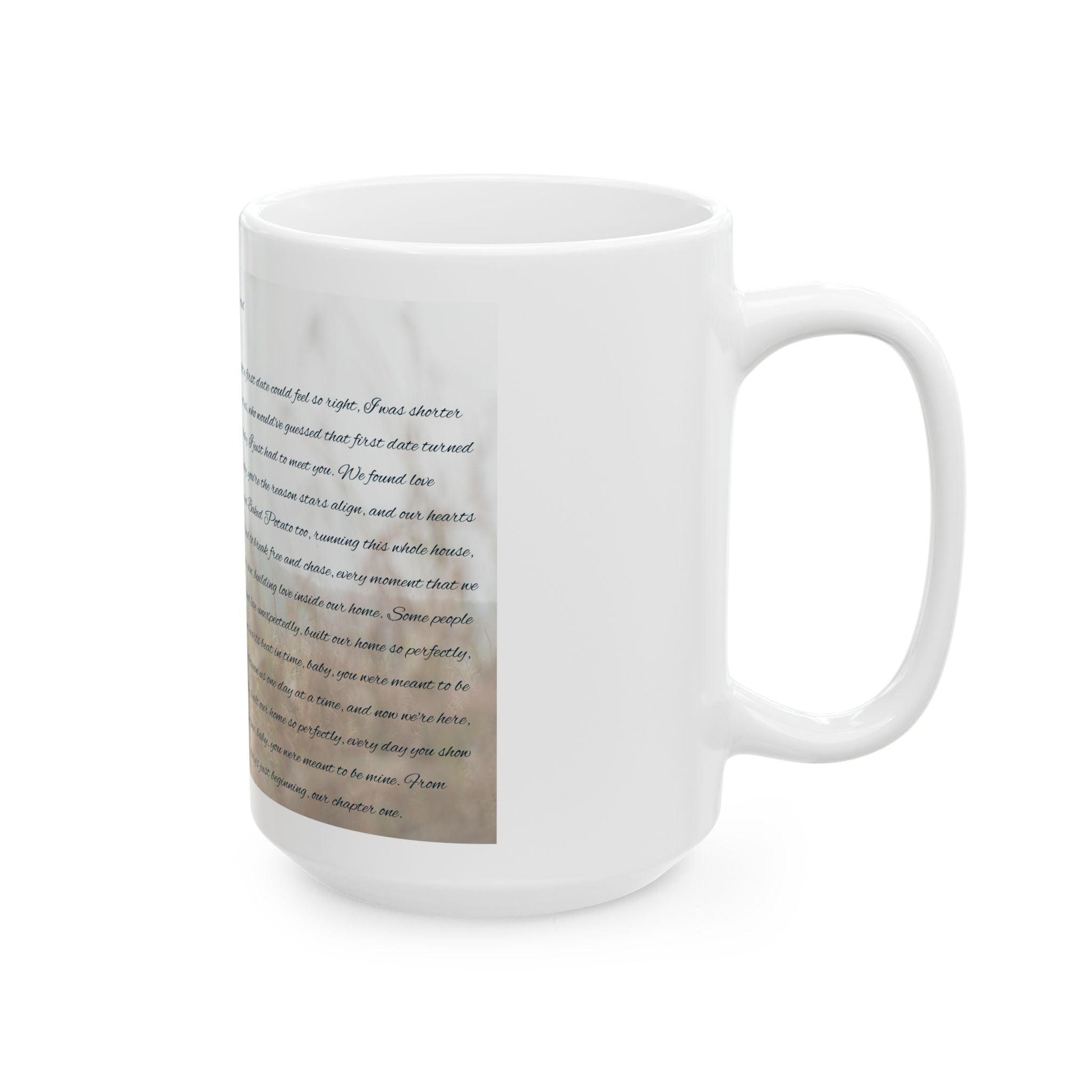 Personalized Love Story Ceramic Mug - Perfect Keepsake for Couples - Squrle Beats
