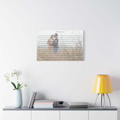 Personalized Love Song Canvas Wall Art - Romantic Gift for Couples - Squrle Beats